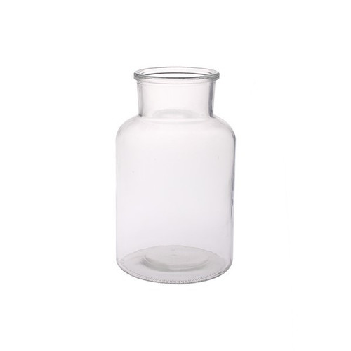 Clear Apothecary Bottle Glass Vase (10cm)