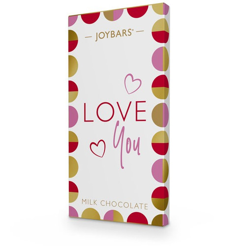 Joypots Joybar - Milk Chocolate Love You Message Bar (80g) Joypots Joybar - Milk Chocolate Love You Message Bar (80g)