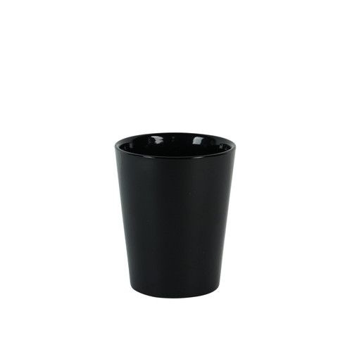 Hortus Vienna Glossy Black Ceramic Pot (12cm) Hortus Vienna Glossy Black Ceramic Pot (12cm)