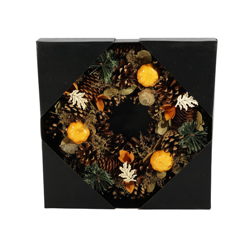 Autumn Wreath with Yellow Pumpkins (30cm) Autumn Wreath with Yellow Pumpkins (30cm)