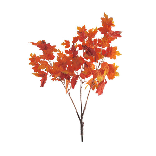 Maple Tree Branches - Orange - Set of 30