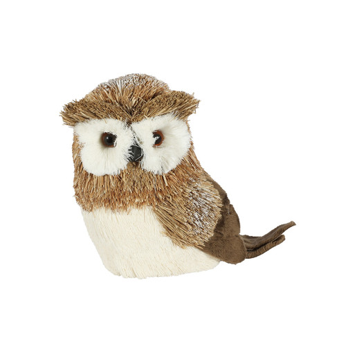 Grass & Felt Owl Ornament (17cm) Grass & Felt Owl Ornament (17cm)