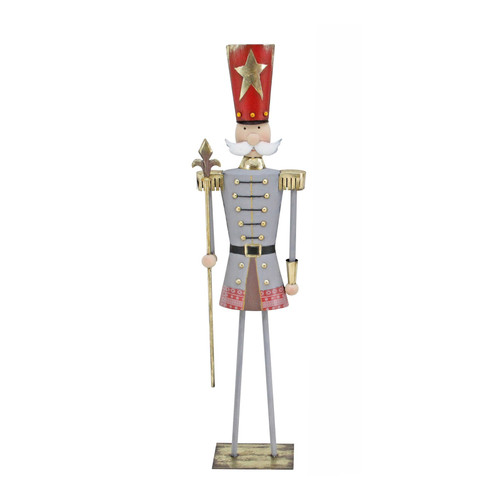 Christmas Metal Soldier with Sceptre (92cm) Christmas Metal Soldier with Sceptre (92cm)