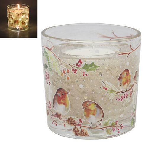 Winter Robins LED Candle Winter Robins LED Candle