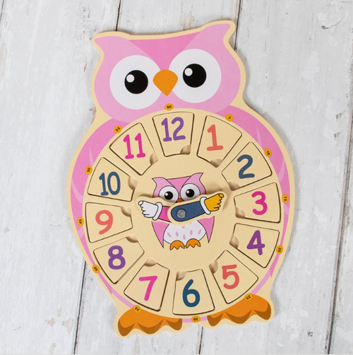 Let\'s Learn Owl Clock (Pink) Let\'s Learn Owl Clock (Pink)