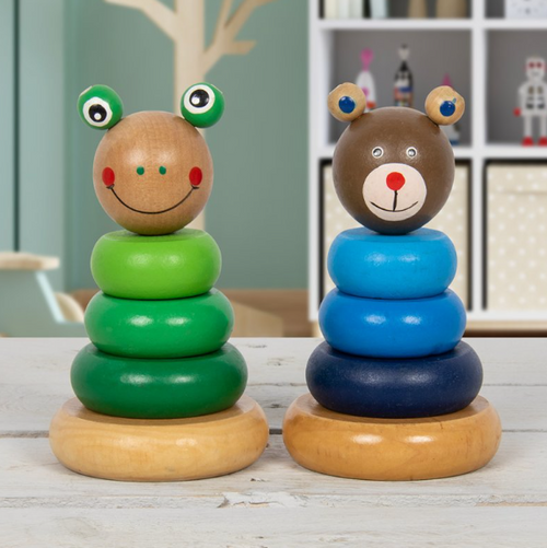 Lets Learn Bear & Frog Stacker Toy (2 Assorted) Lets Learn Bear & Frog Stacker Toy (2 Assorted)