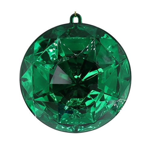 Green Diamond Round Hanging Decoration (16cm) Green Diamond Round Hanging Decoration (16cm)