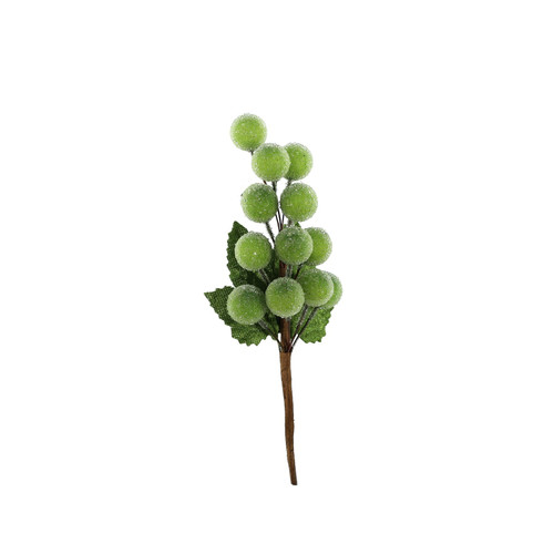 Green Frosted Grape Pick (16cm) Green Frosted Grape Pick (16cm)