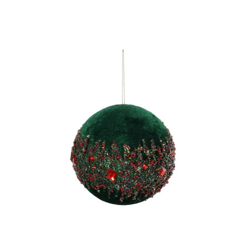 Green/Red Jewelled Bauble (12cm)