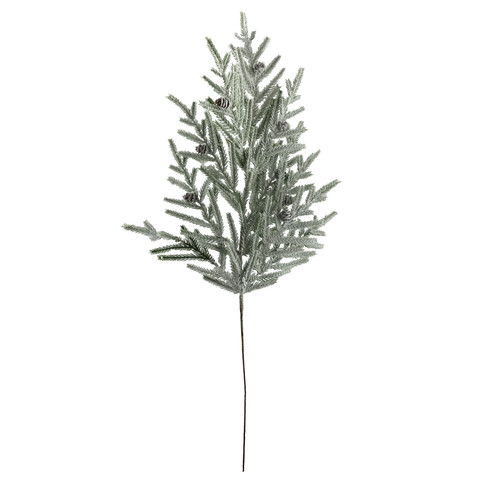 Snow Sparkle Leaf with Snowy Cones (83cm)