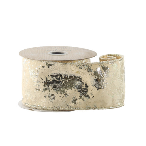 Gold Metallic & Velvet Ribbon (63mm)