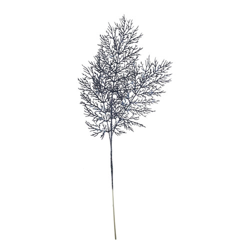 Midnight Blue Glitter Wide Coral Spray (77cm) Midnight Blue Glitter Wide Coral Spray (77cm)