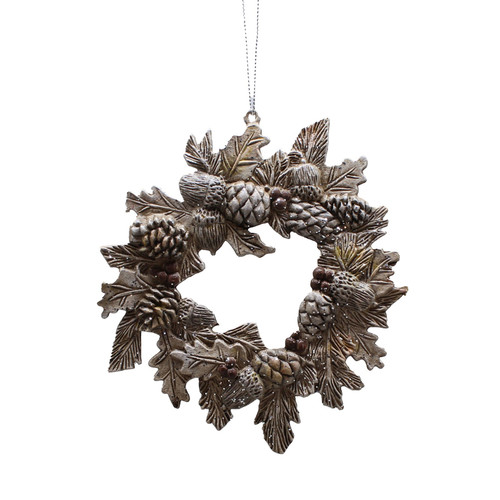 Rustic Acorn & Pinecone Wreath (12cm)