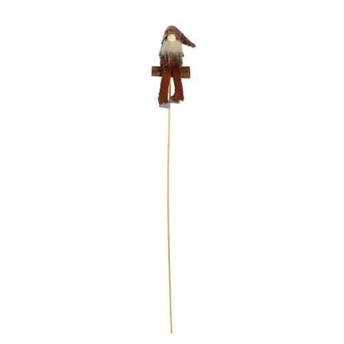 Gnome on Stump on 50cm Stick (Pack of 12)