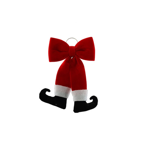 Red Santa Legs Bow (40cm) Red Santa Legs Bow (40cm)