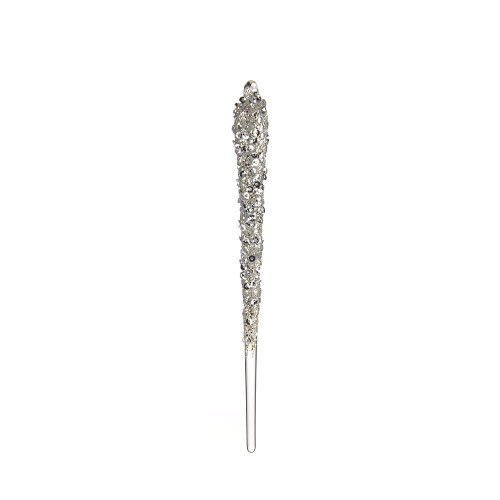 Clear Glass Icicle Hanging Decoration (16.5cm) Clear Glass Icicle Hanging Decoration (16.5cm)