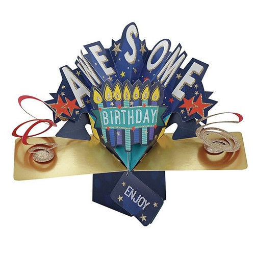 3D Pop Up Card by Second Nature - Awesome Birthday Rainbow