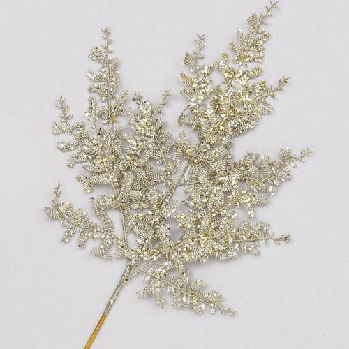 Glitter Cypress Spray Champagne (66cm) Glitter Cypress Spray Champagne (66cm)