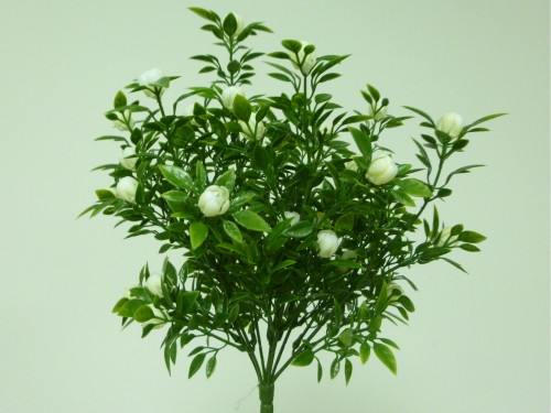 Cream Rose Bud Bush Stem