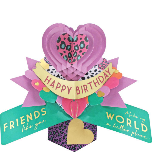 3D Pop Up Card by Second Nature - Birthday Heart