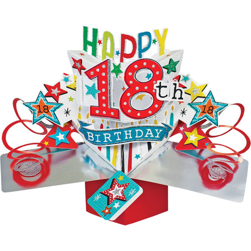 3D Pop Up Card by Second Nature - 18th Birthday