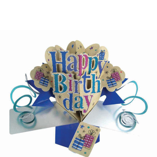 3D Pop Up Card by Second Nature - Birthday For Him