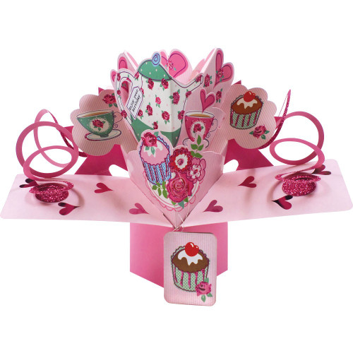 3D Pop Up Card by Second Nature - Tea Time Birthday