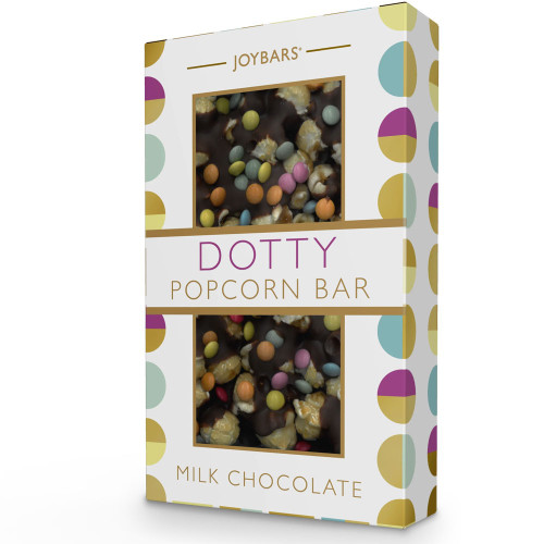 Joypots Joybar - Milk Chocolate Dotty Popcorn Bar (100g)