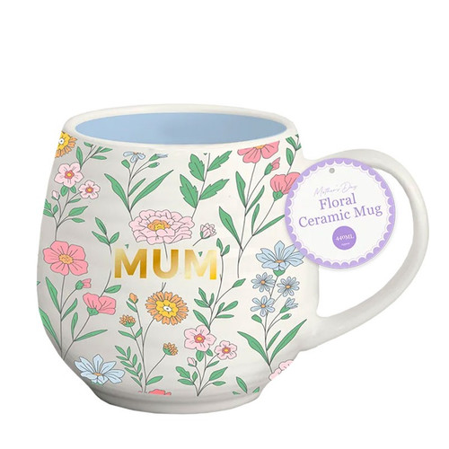 Floral Ceramic Mug for Mum