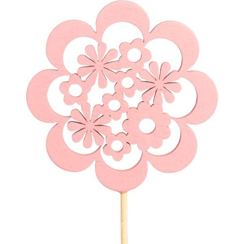 Pink Floral Pattern Flower Pick