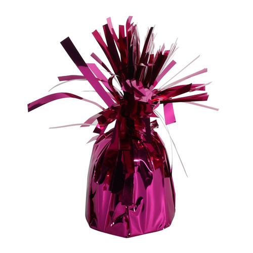 Hot Pink Foil Balloon Weight with Tag