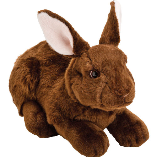 Suki - Large Resting Realistic Animal - Dark Brown Rabbit