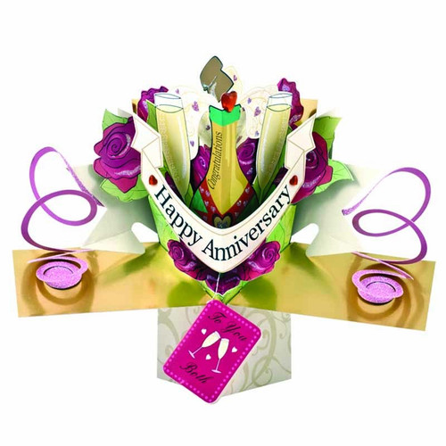 3D Pop Up Card by Second Nature - Happy Anniversary
