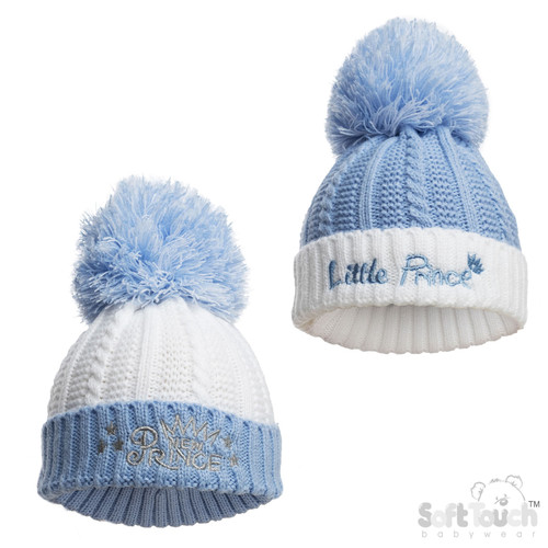 Blue Prince Cable Knit Hat (NB-12m)