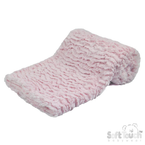 Lavender Pink Fluffy Fleece Wrap