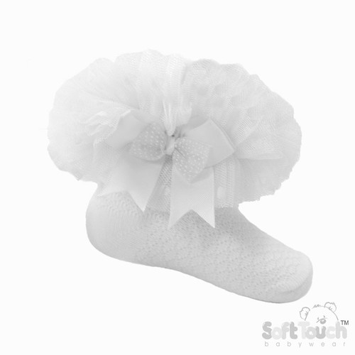 White Spotty Tutu Lace Socks