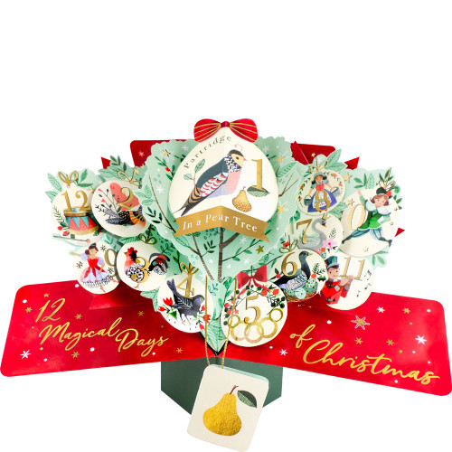 3D Pop Up Card by Second Nature - Christmas Baubles