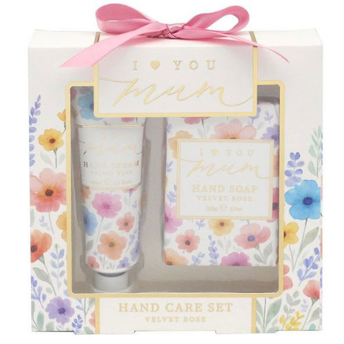 I Love You Mum Flower Hand Care Set