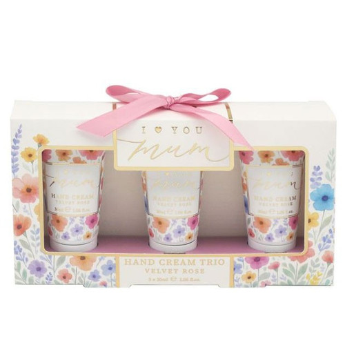 I Love You Mum Flower Hand Cream Trio