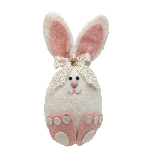 Pink & White Bunny Rabbit with Bow