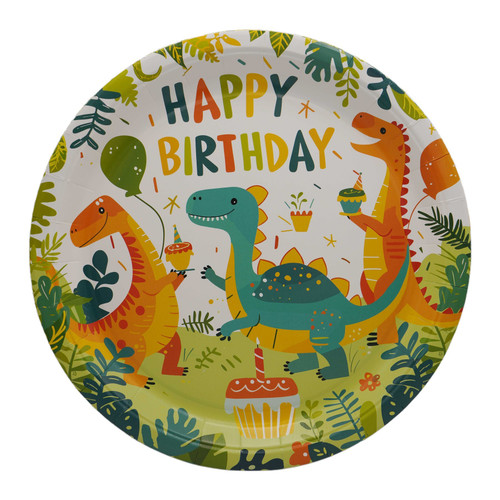 Dino Birthday Party Paper Plates