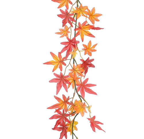 Orange/Red Maple Garland (180cm)