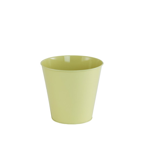 Yellow Matt Zinc Planter