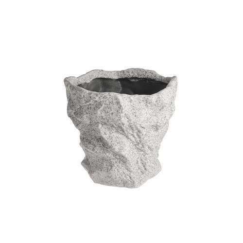 Rough Textured Grey Ceramic Pot (15cm)