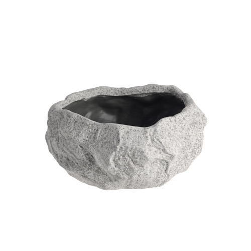 Rough Textured Grey Ceramic Planter (18cm)