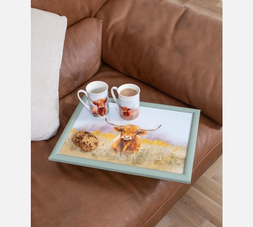 Highland Cow Lap Tray