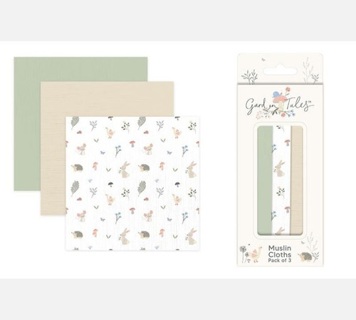 Garden Tales Muslin Cloths (Pack of 3)