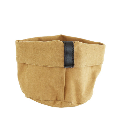 Brown Fabric Pot Cover Pouch