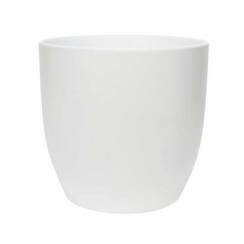 White Indoor Ceramic Planter (18cm H)