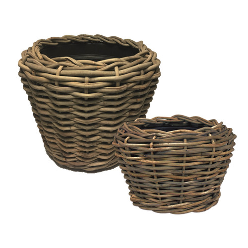 Grey Drypot Baskets (Set of 2)